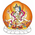 藏傳密宗T恤(滑鼠親繪)-唐卡畫風!!-6